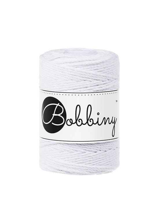 Makramē virve 3PLY - White